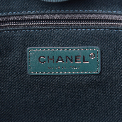 Chanel Lurex Boucle Small Deauville Tote Turquoise 9 of 10