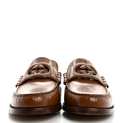 Gucci Calfskin Mens Interlocking G Millennial Ribot Loafers 8 Cuir 2 of 9