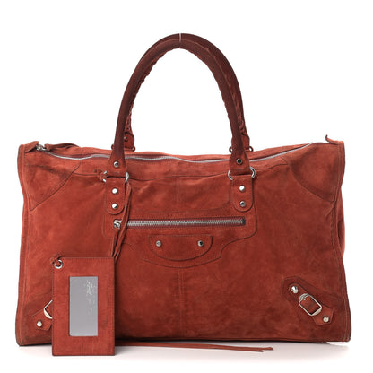 Balenciaga Baby Daim Suede Classic Hardware Silver Work Chataigne 1 of 15