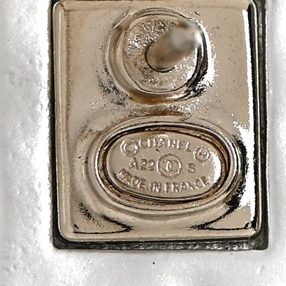 Chanel Pearl Resin Crystal CC No 5 Perfume Bottle Brooch Gold Pearly 4 of 5