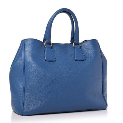 Prada Vitello Daino Tote Cobalto 3 of 10