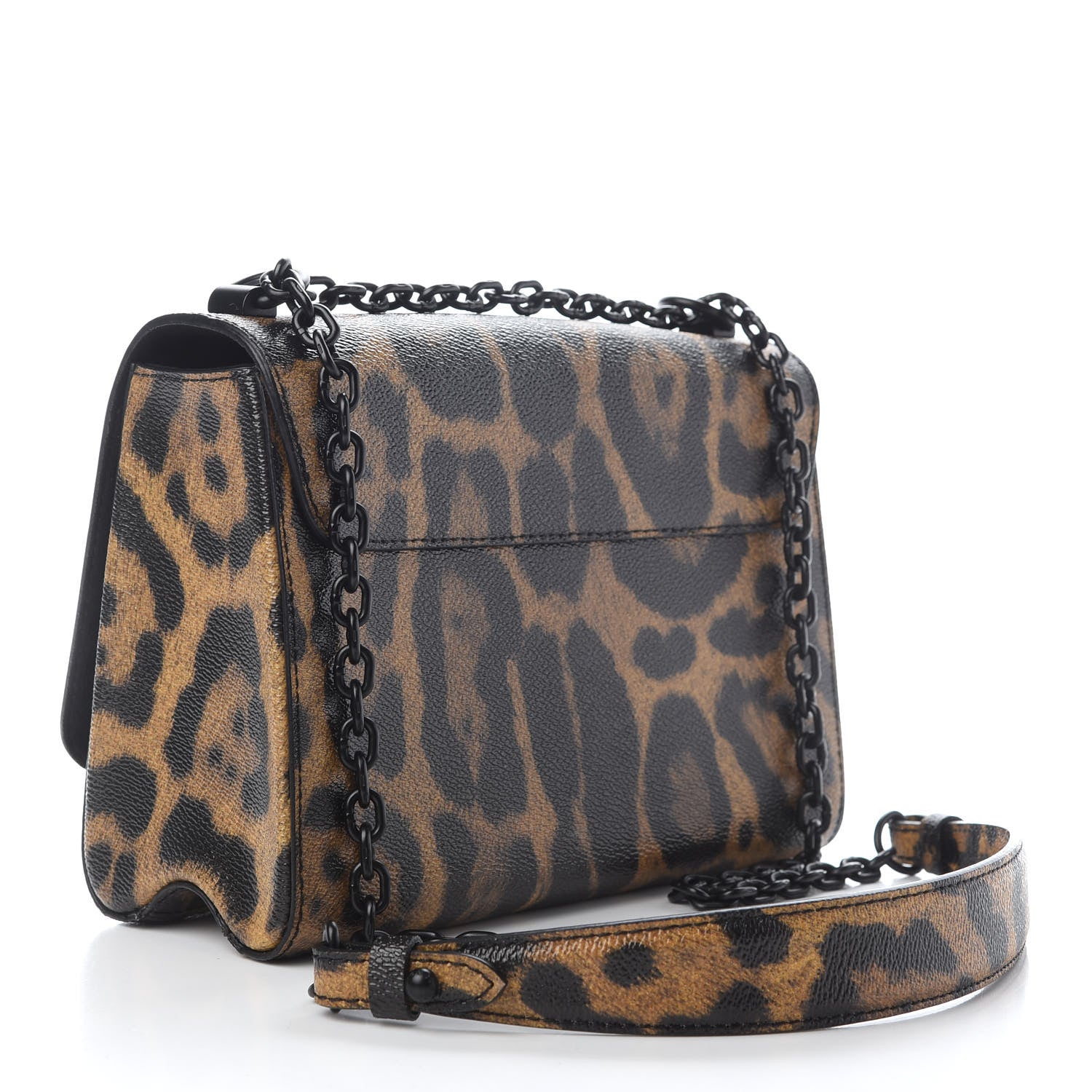 Louis Vuitton Calfskin Wild Animal Print Twist Shoulder Bag MM 3 of 9