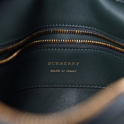Burberry Smooth Calfskin 1983 Knight Check Link Large Camera Bag Dark Forest Green 8 of 9
