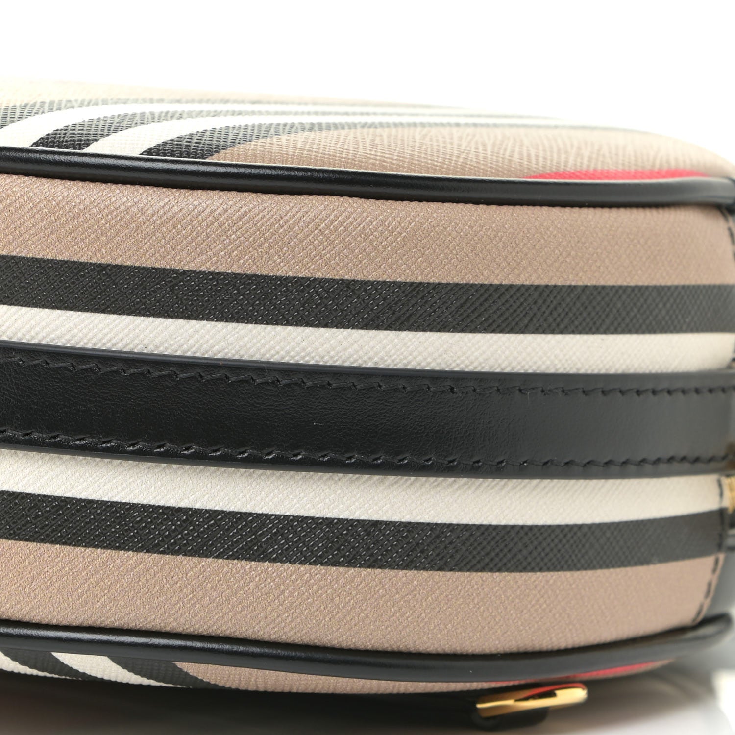 Burberry E-Canvas Calfskin Icon Stripe Louise Bag Archive Beige 11 of 12