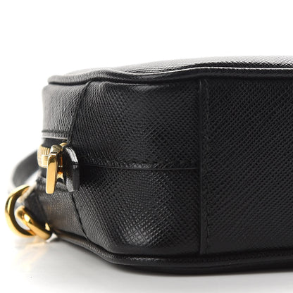 Prada Saffiano Mini Camera Crossbody Bag Black 8 of 9