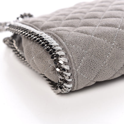 Stella McCartney Shaggy Deer Quilted Tiny Falabella Tote Grey 8 of 9