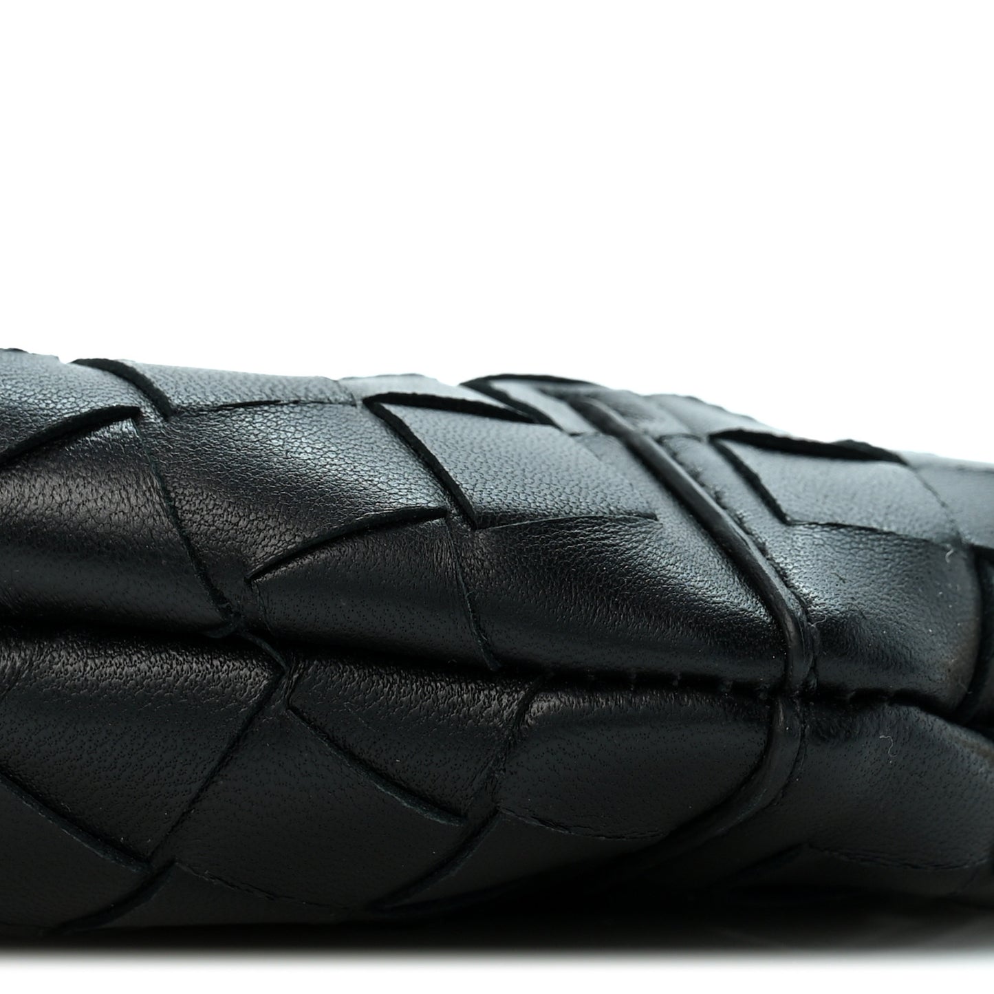 Nappa Intrecciato Mini Solstice Shoulder Bag Black