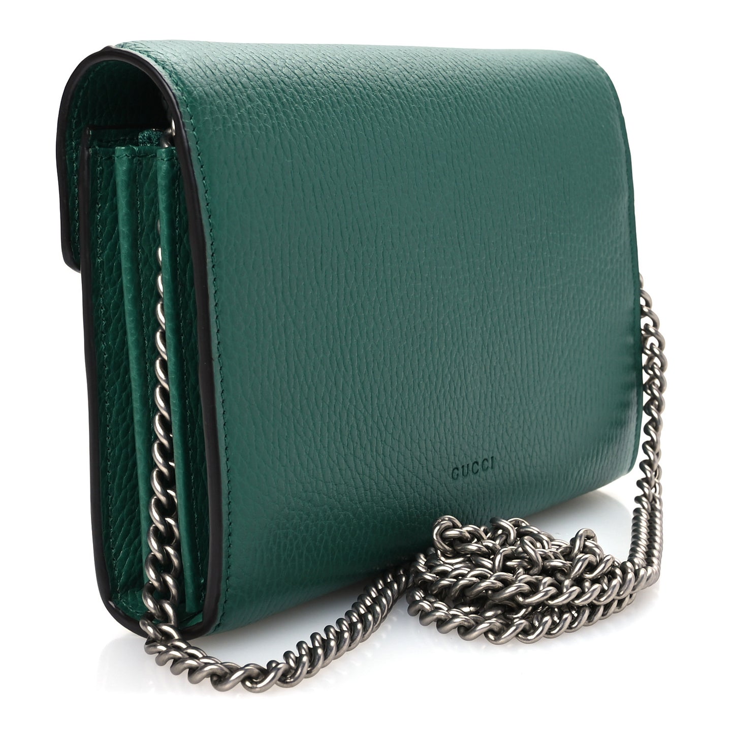 Calfskin Mini Dionysus Chain Wallet Emerald