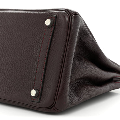 Hermes Taurillon Clemence Birkin 30 Prune 8 of 16