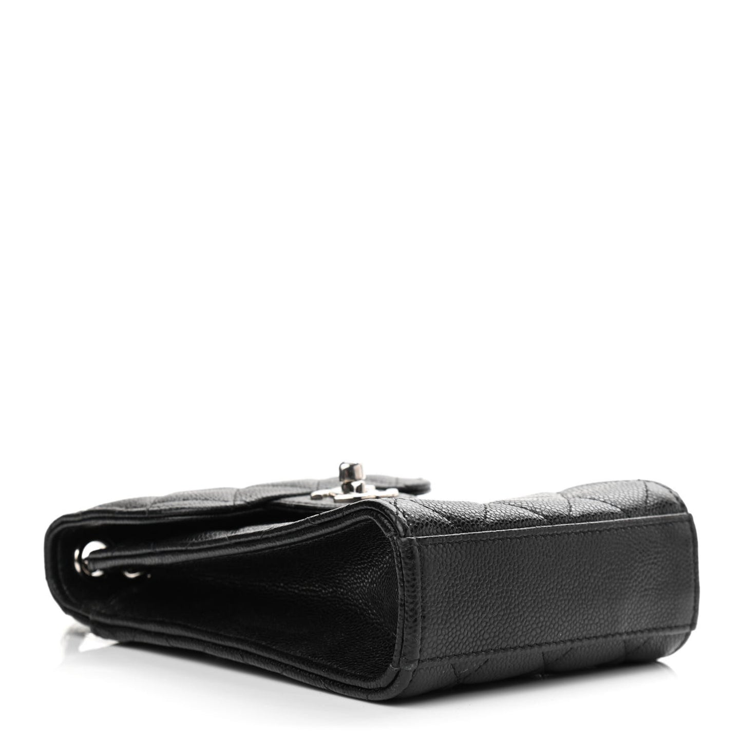Caviar Quilted Classic Phone Holder Black