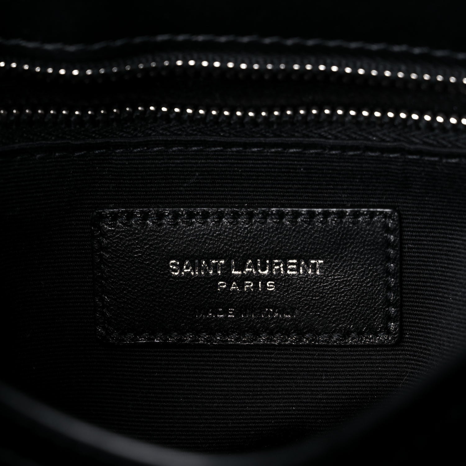 Saint Laurent Calfskin Y Quilted Monogram Toy Loulou Crossbody Bag Black 7 of 13