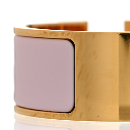 Hermes Enamel Wide Clic Clac H Bracelet PM Rose Dragee 5 of 6
