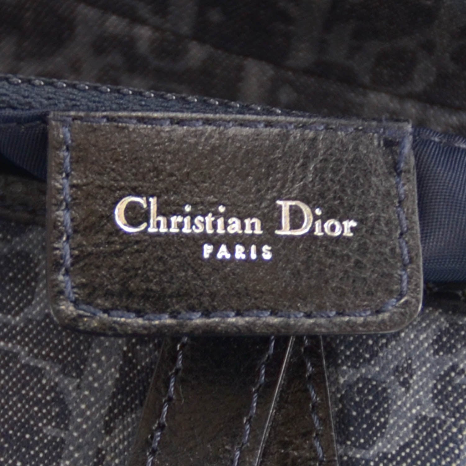 Christian Dior Denim Monogram Flight Saddle Bag 5 of 8