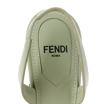 Fendi Vitello Fendi First 95mm Slingback Pumps 35 Musk 8 of 9