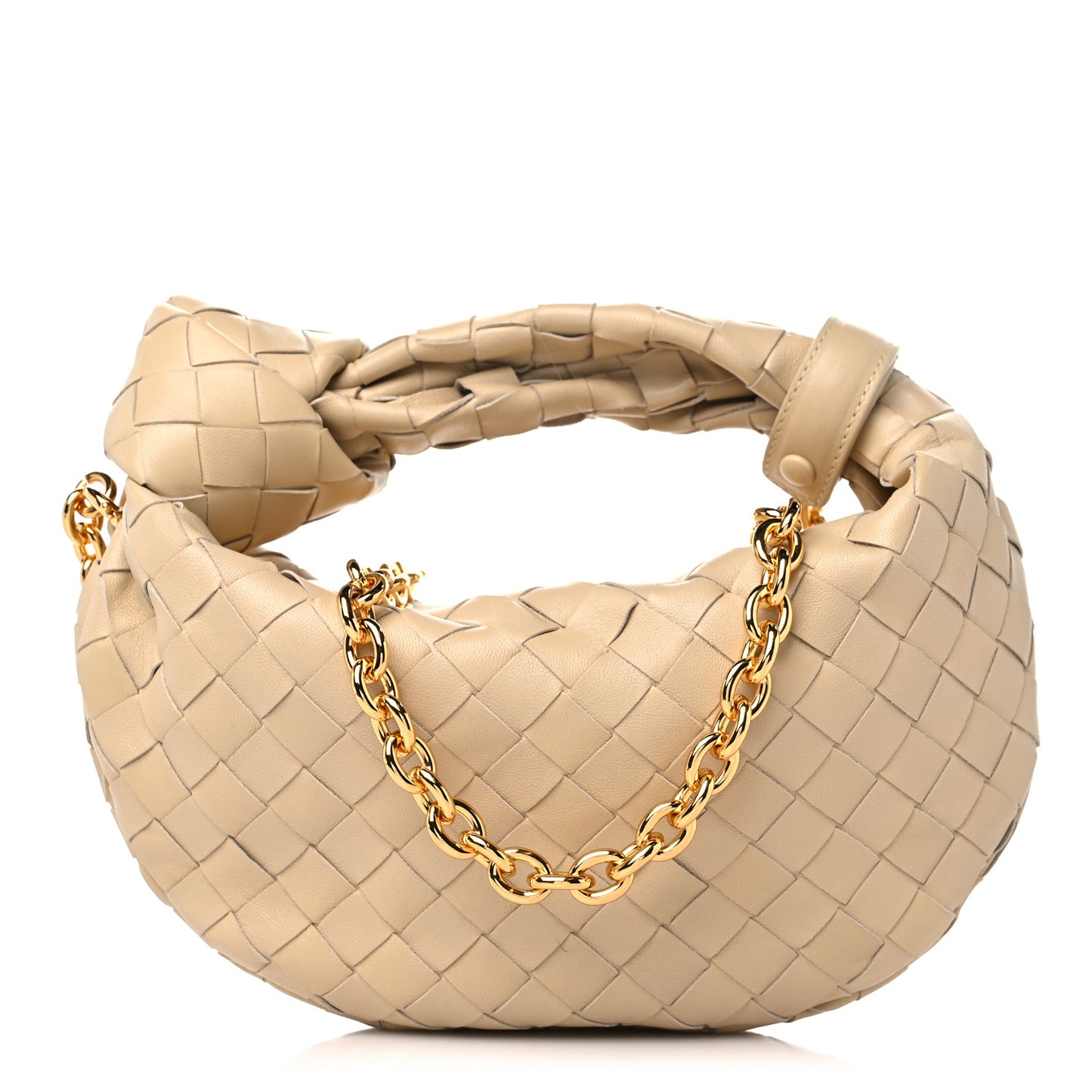 Nappa Intrecciato Mini Chain Jodie Porridge