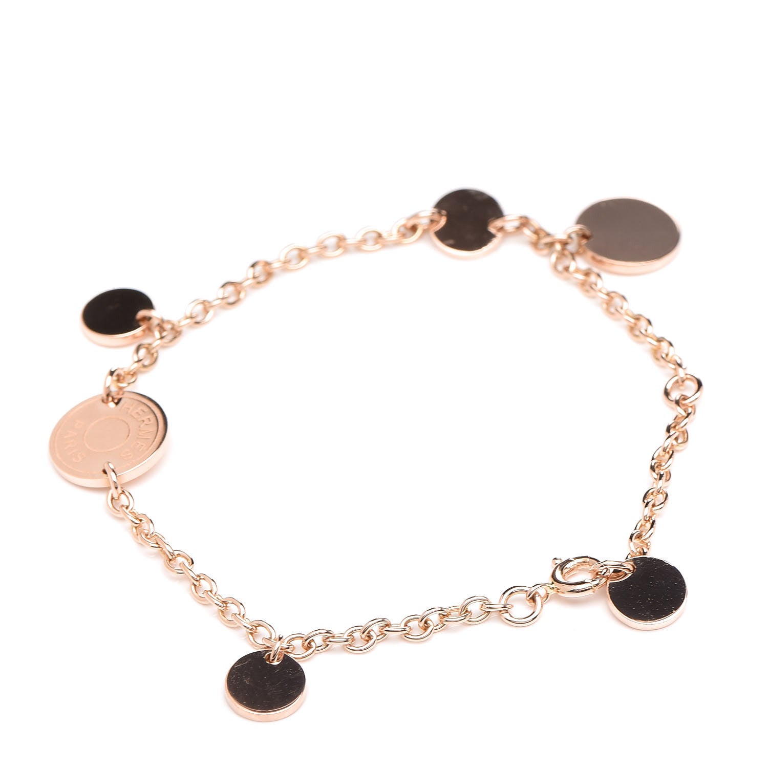 Hermes 18K Rose Gold Confettis Bracelet 3 of 4
