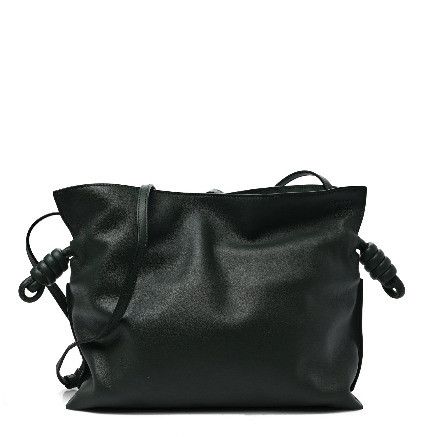 Loewe Nappa Flamenco Knot Clutch Khaki 1 of 8