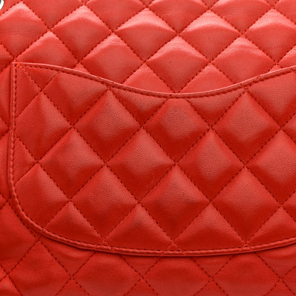 Chanel Lambskin Quilted Medium Single Flap Red 9 of 12
