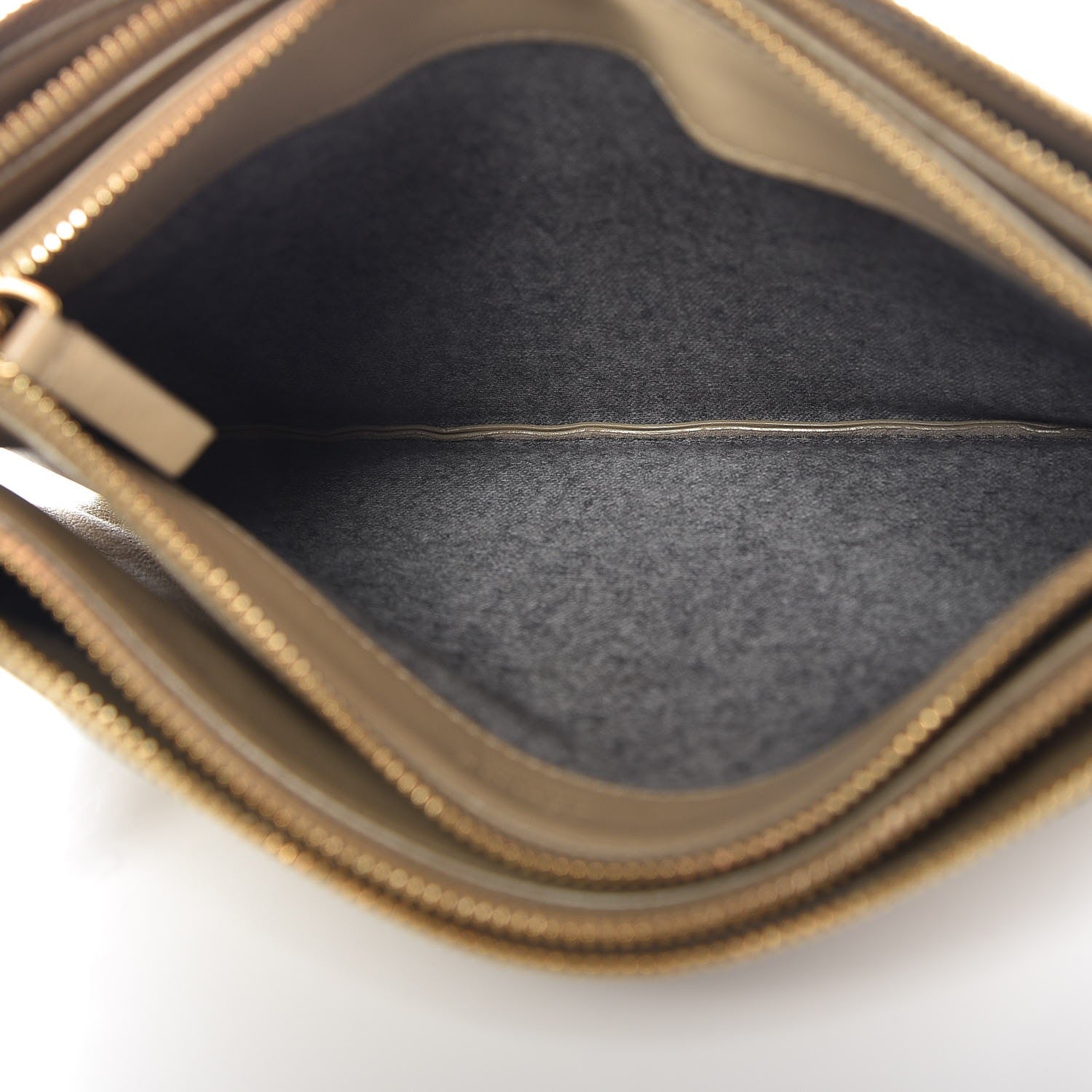 Celine Lambskin Large Trio Crossbody Bag Beige 6 of 12