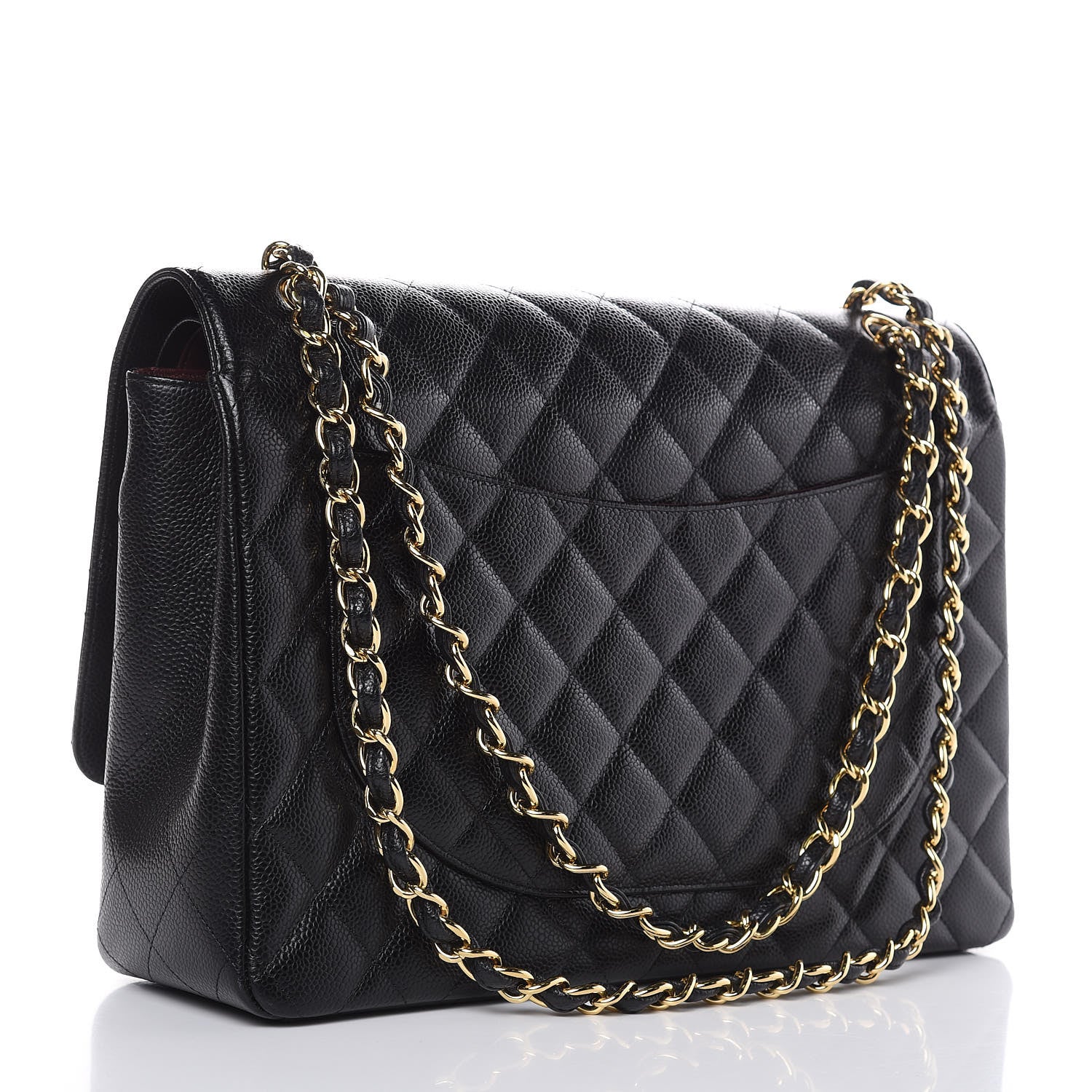 Chanel Caviar Quilted Maxi Double Flap Black 3 of 13