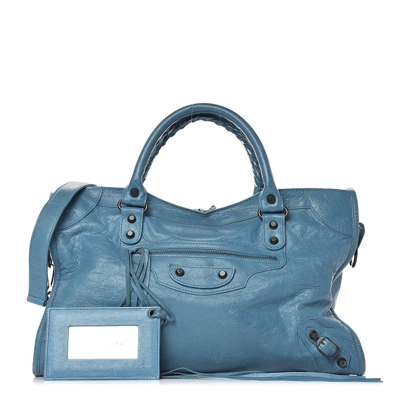 Balenciaga Agneau Classic Hardware City Bleu Paon 1 of 24
