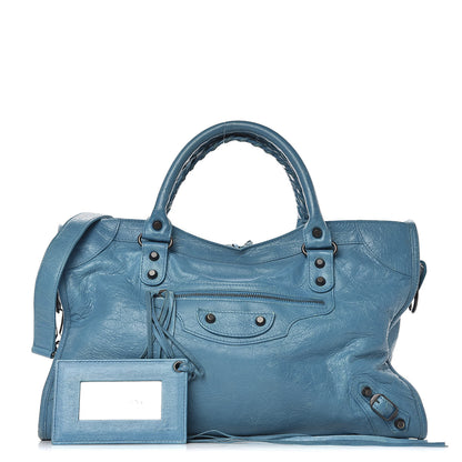Balenciaga Agneau Classic Hardware City Bleu Paon 1 of 24