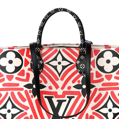Louis Vuitton Monogram Giant Crafty Onthego GM Creme Rouge Black 7 of 9