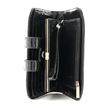 Chanel Patent Chocolate Bar Wristlet Wallet Black 5 of 16