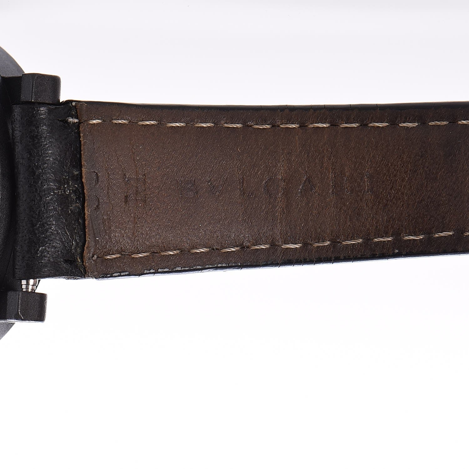Bulgari Carbon Calfskin 38mm Marbella Quartz Watch Black 9 of 12