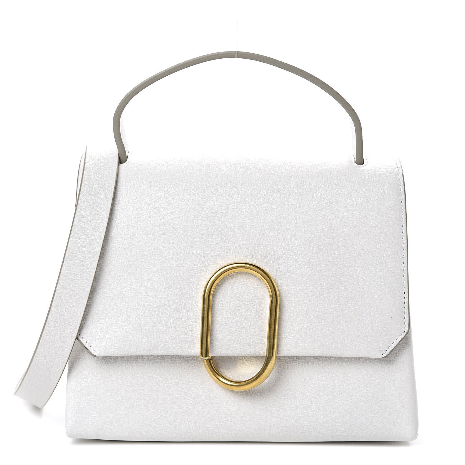 3.1 Phillip Lim 3.1 Smooth Calfskin Mini Alix Top Handle Satchel White 1 of 10