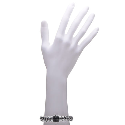 John Hardy Sterling Silver Black Sapphire Classic Chain Bracelet M 2 of 6