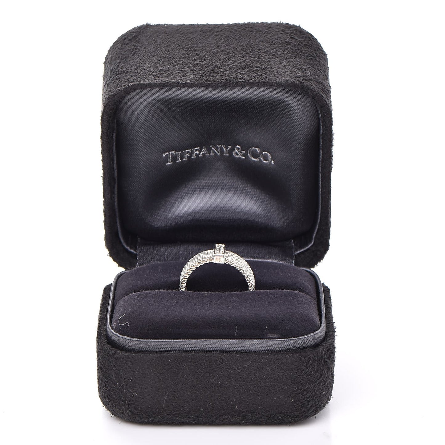 Sterling Silver Diamond Mesh Somerset Ring 48 4.5