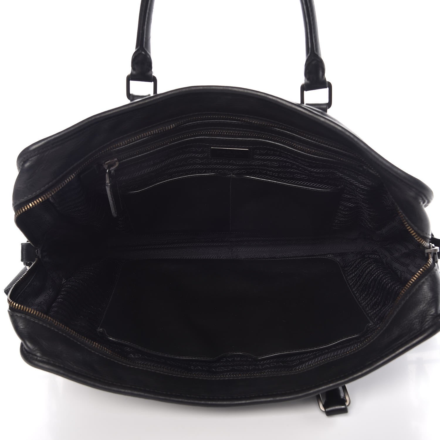 Prada Nappa Briefcase Black 6 of 13