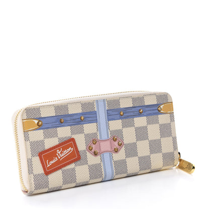 Louis Vuitton Damier Azur Summer Trunks Clemence Wallet 3 of 7