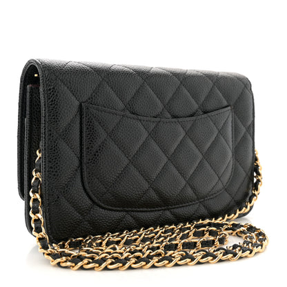 Chanel Caviar Quilted Wallet On Chain WOC Black 3 of 11