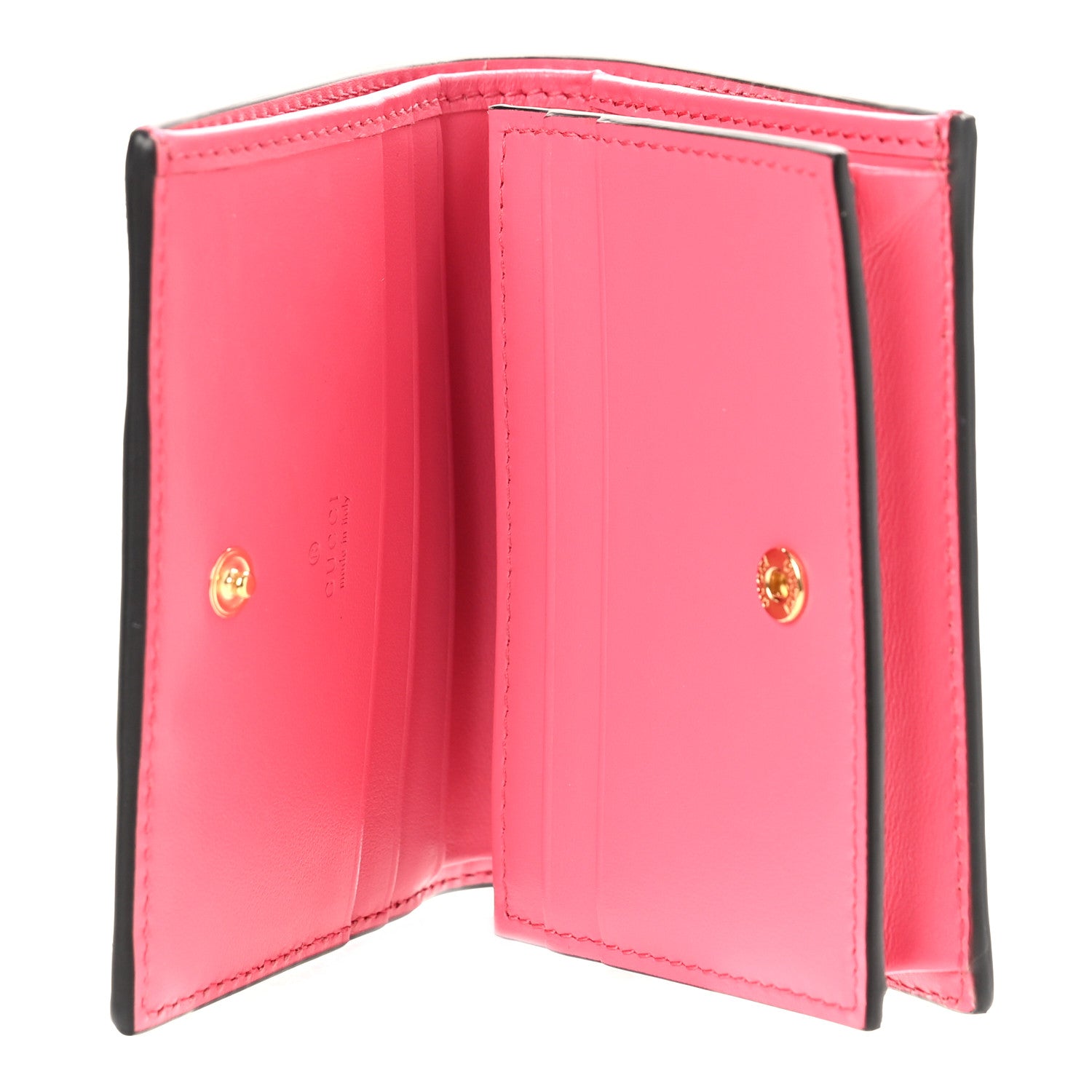 Gucci Calfskin GG Matelasse Card Case Wallet Rhodamine Pink 6 of 10