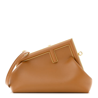 Fendi Shiny Nappa Small Fendi First Caramello 1 of 11