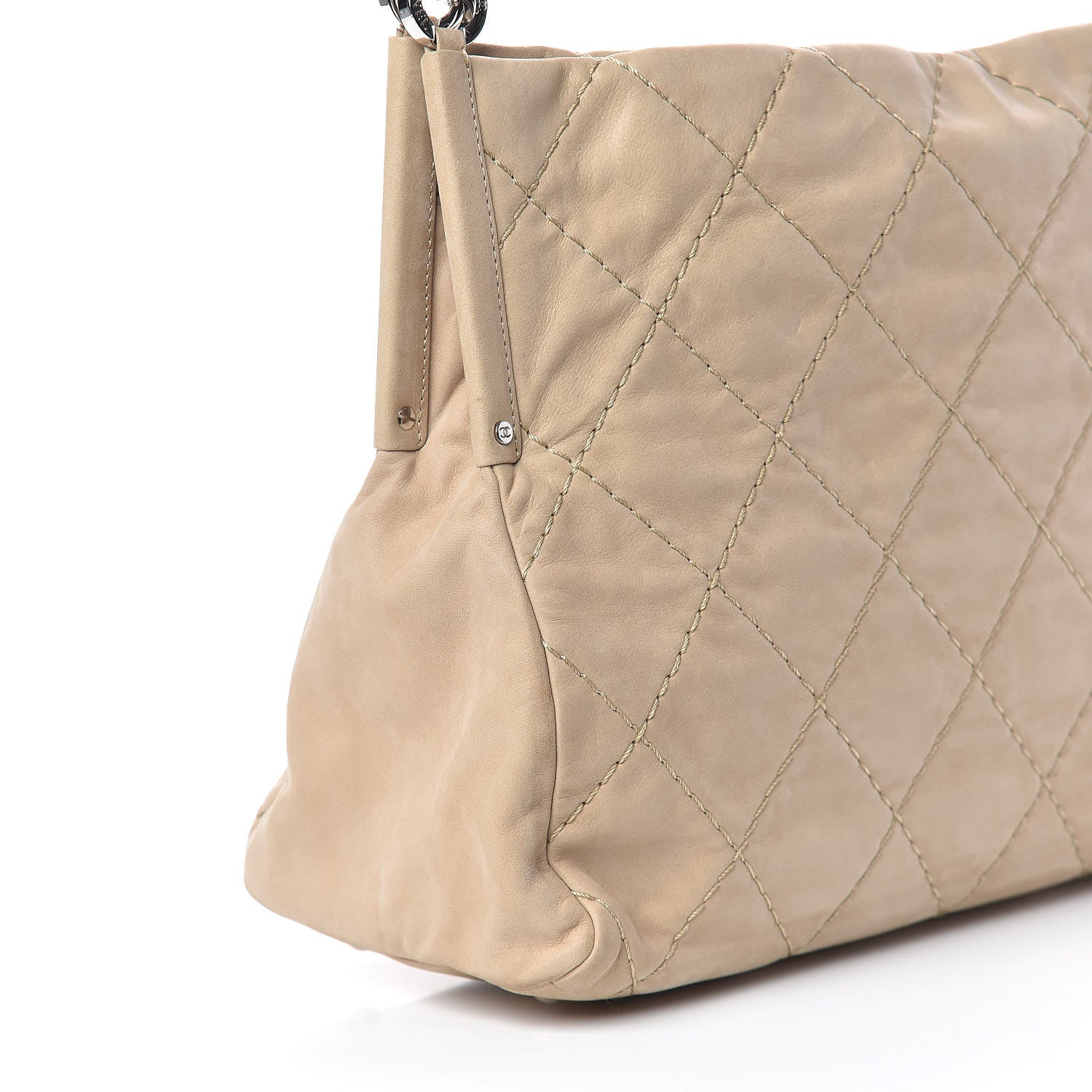 Chanel Iridescent Calfskin Small Sea Hit Tote Beige 13 of 14