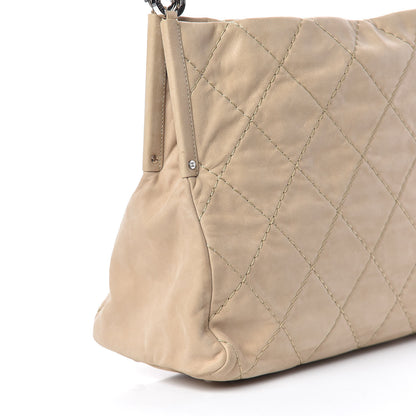 Chanel Iridescent Calfskin Small Sea Hit Tote Beige 13 of 14
