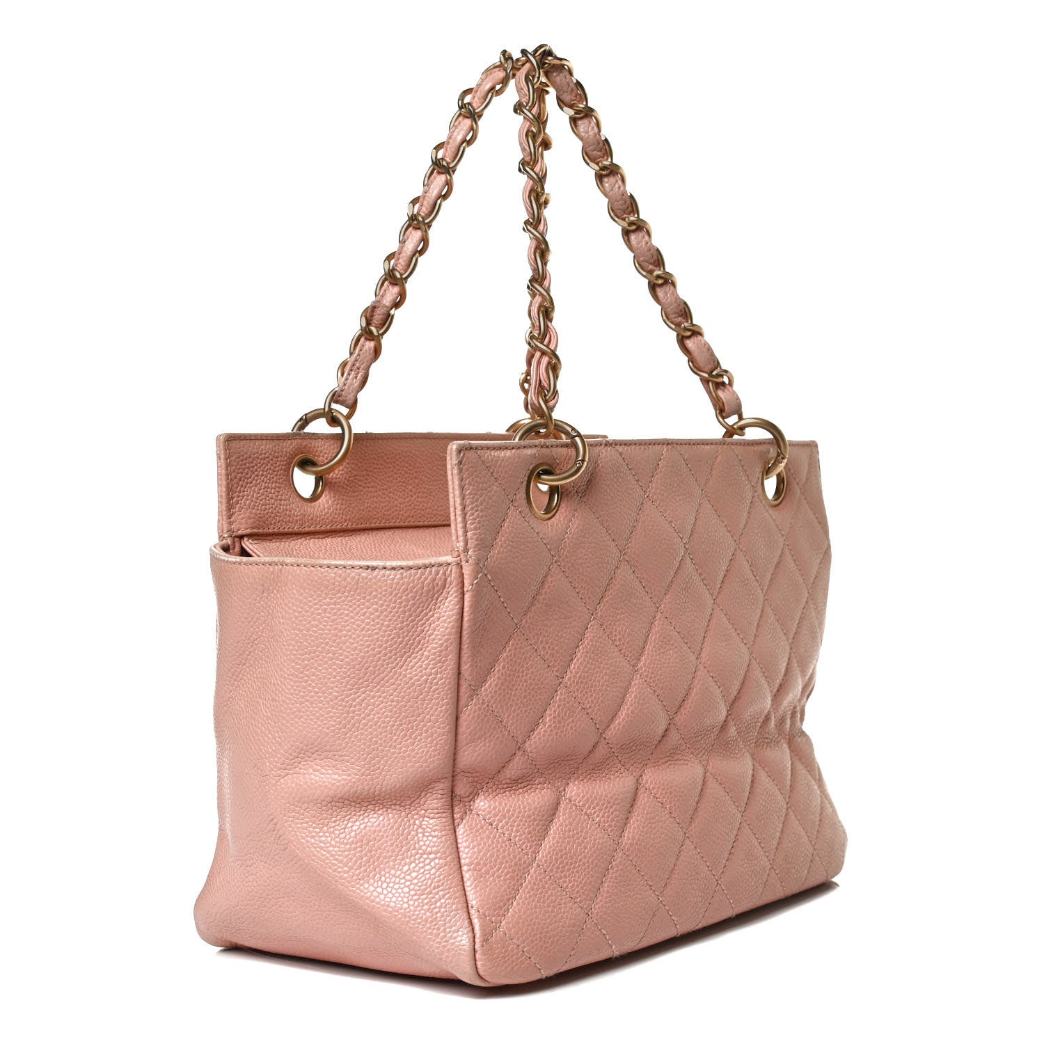 Chanel Caviar Quilted Petit Timeless Shopping Tote PTT Pink 3 of 18