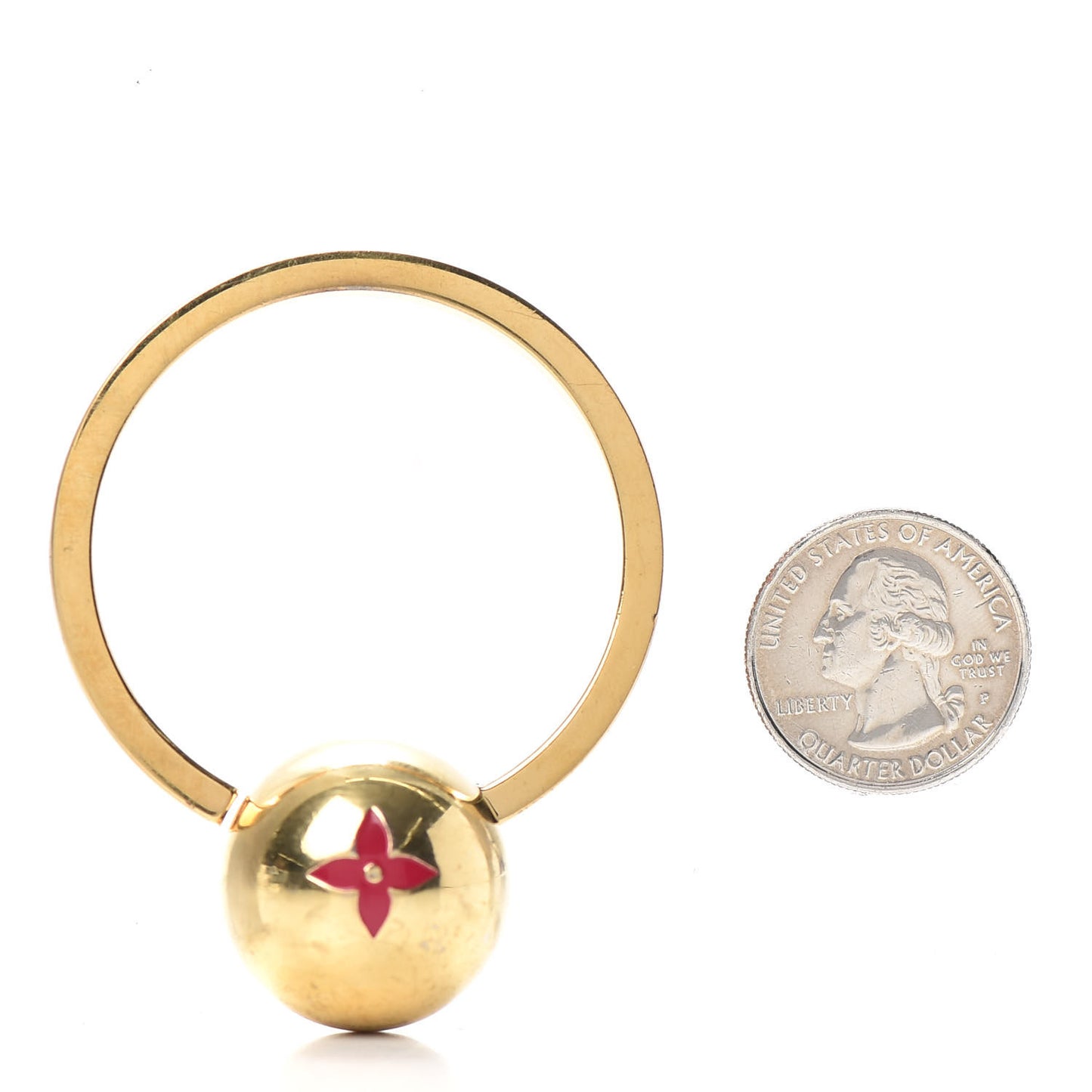 Sphere Key Ring Gold