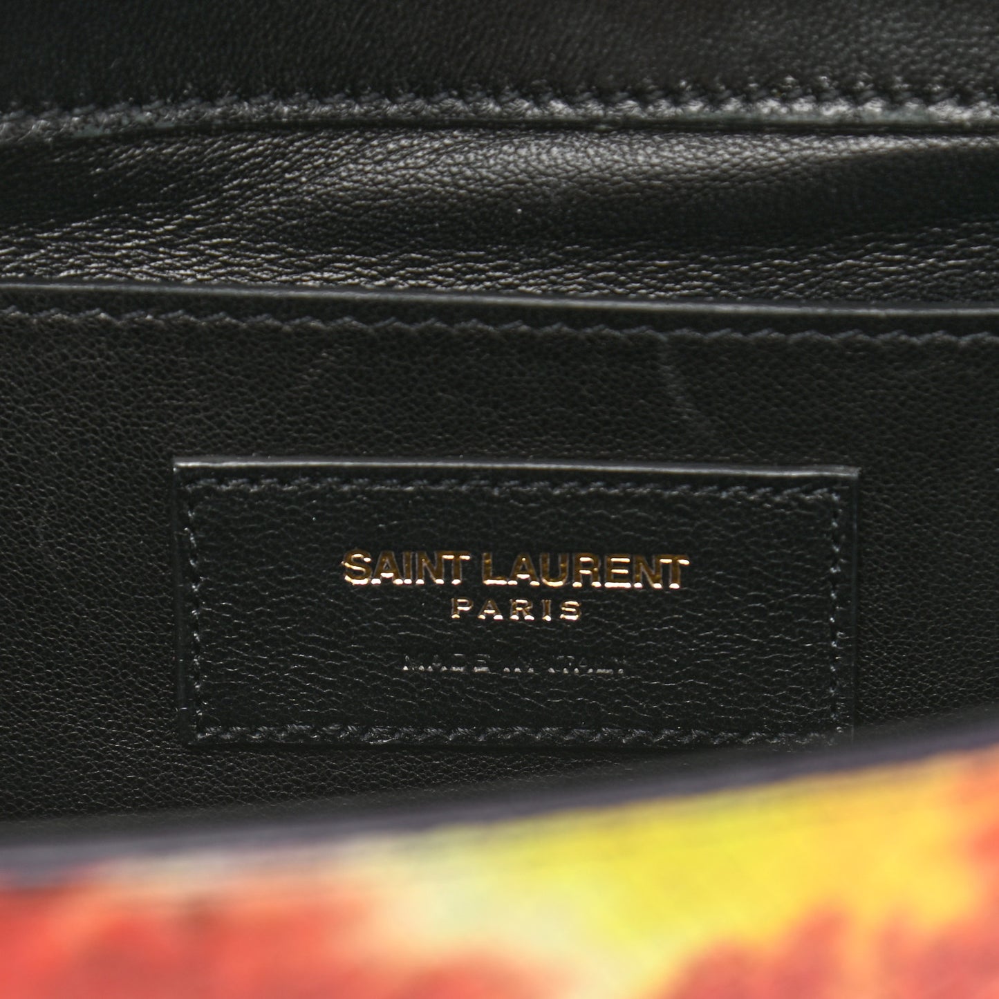 Calfskin Snake Embossed Tie Dye Classic Kate Monogram Clutch Multicolor