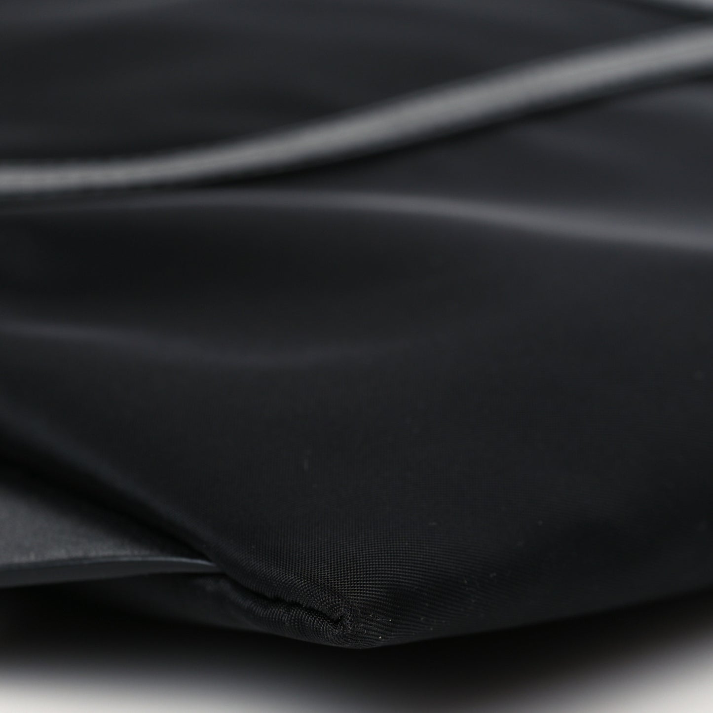 Nylon VLogo Drawstring Backpack Black