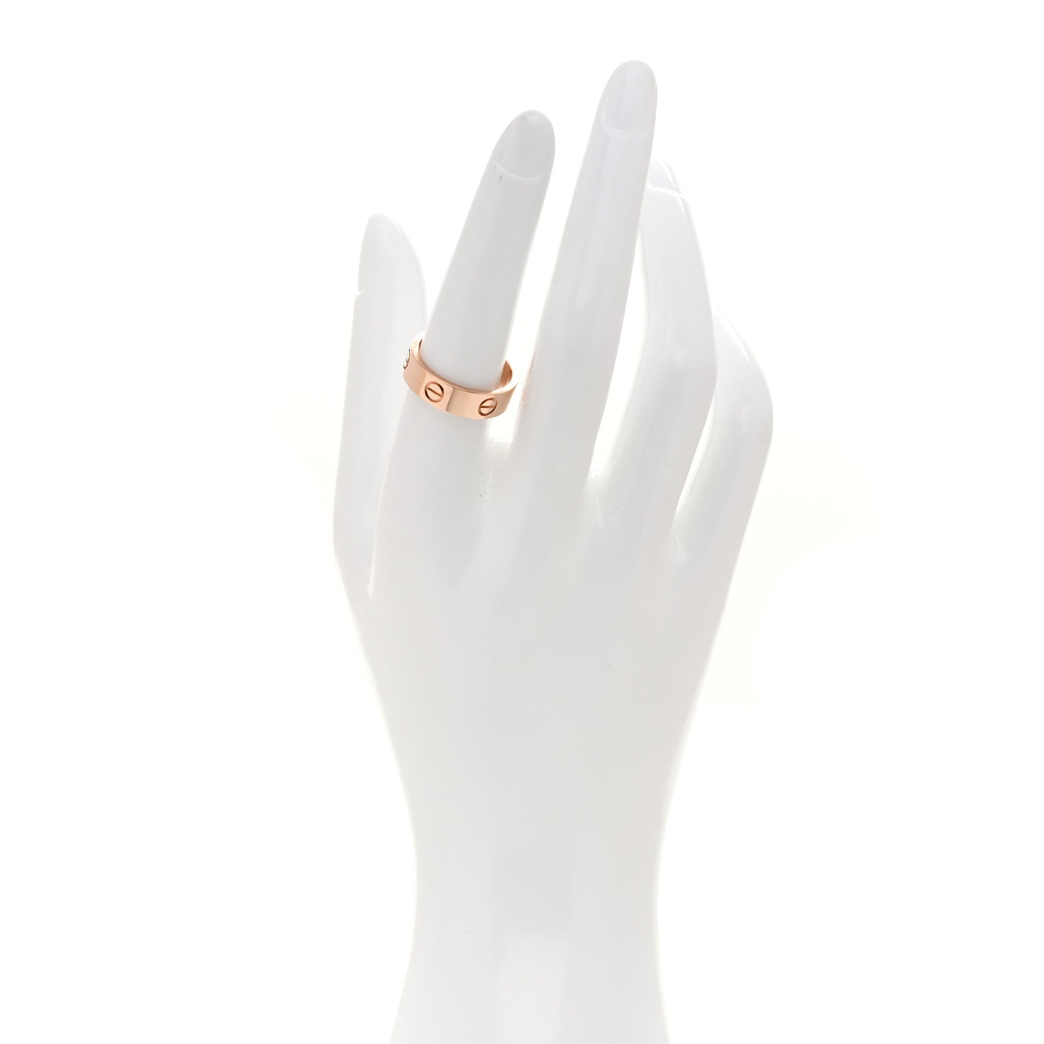 Cartier 18K Pink Gold 5.5mm LOVE Ring 55 7.25 2 of 6