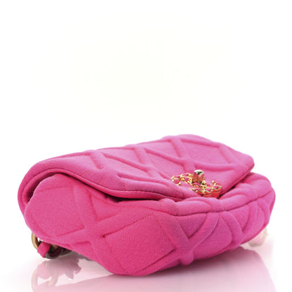 Chanel Jersey Quilted Chanel 19 Waist Bag Pink 4 of 14