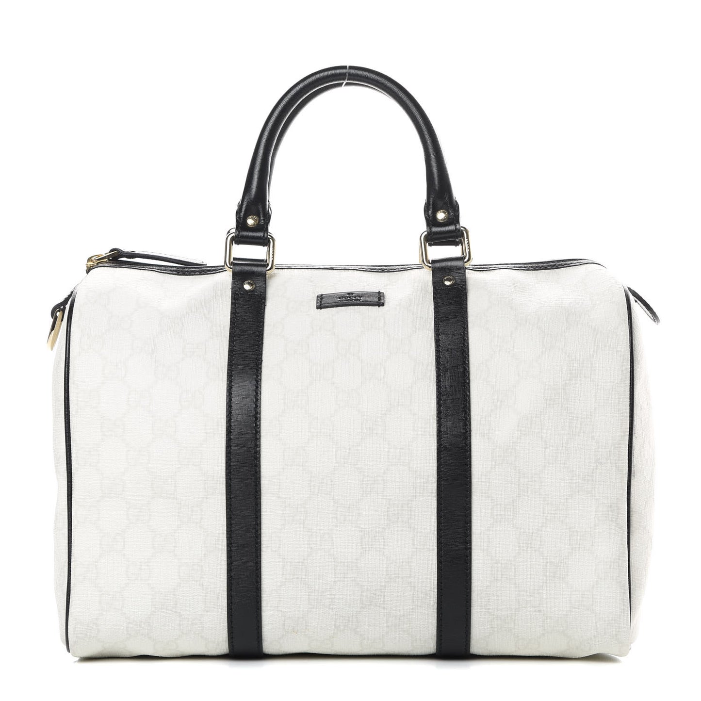 GG Plus Monogram Medium Joy Boston White Black