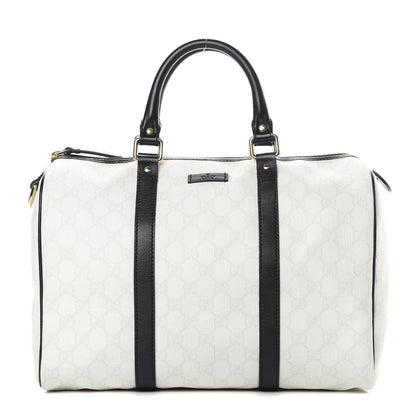 Gucci GG Plus Monogram Medium Joy Boston White Black 1 of 13
