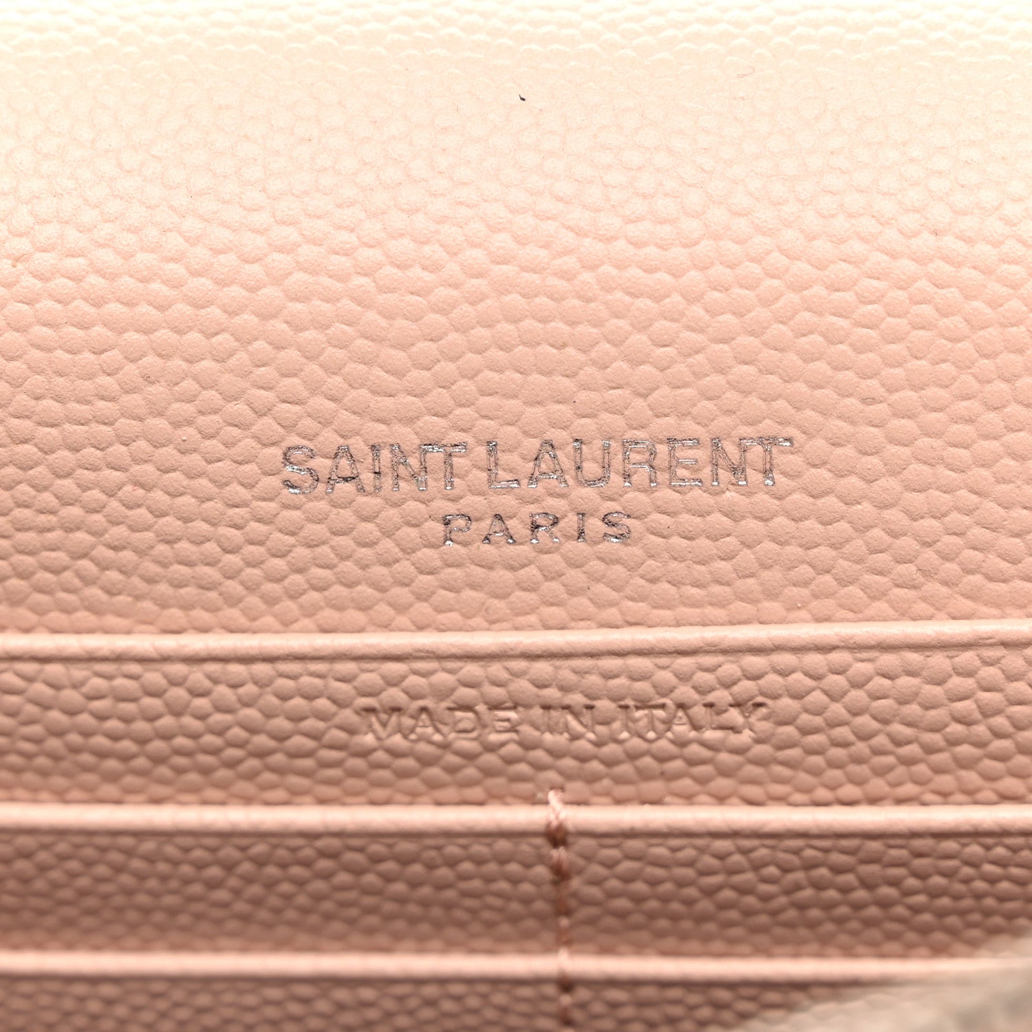 Saint Laurent Grain De Poudre Classic Monogram Kate Tassel Chain Wallet Pale Pink 6 of 10