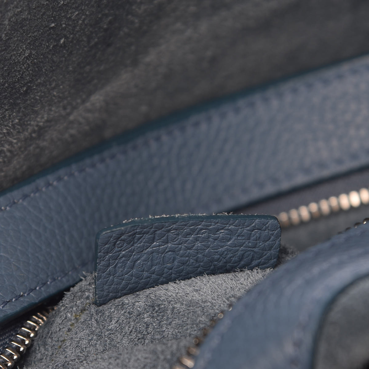 Celine Soft Grained Calfskin Medium Belt Cabas Phantom Blue 8 of 10