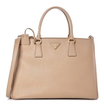 Prada Saffiano Medium Galleria Double Zip Tote Sabbia 1 of 17